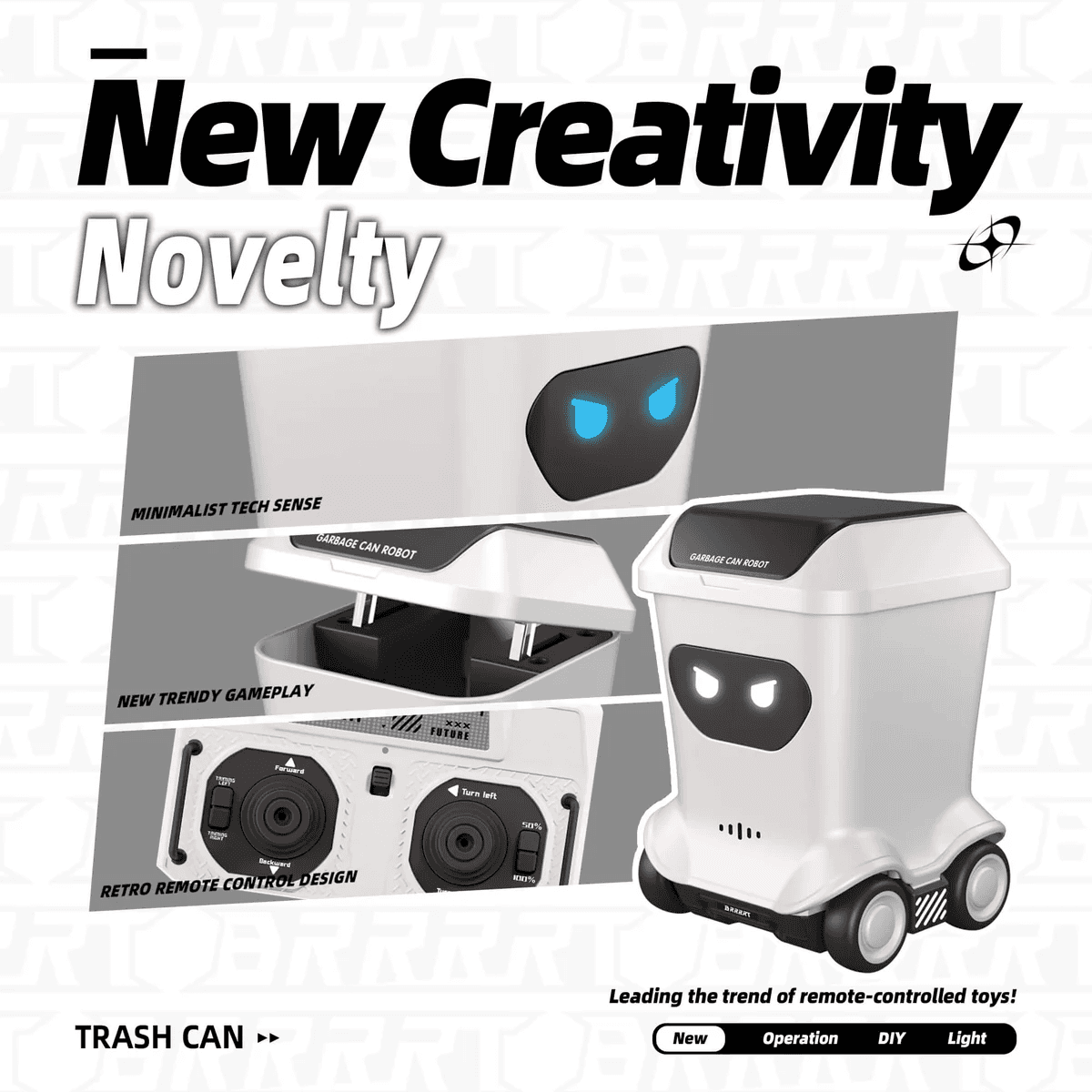 BRRRRT Mini RC Trash Can Toy — view 12