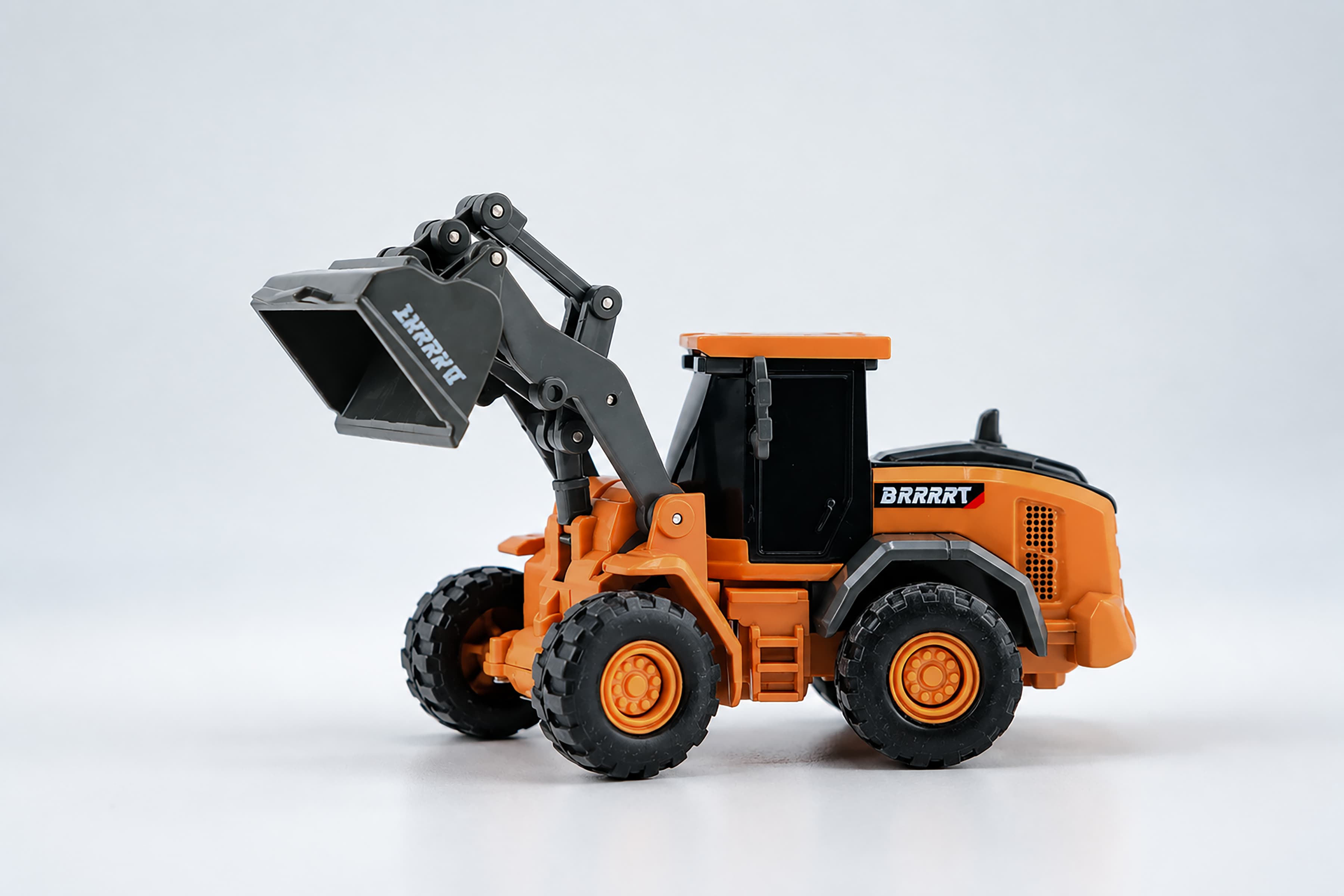 BRRRRT 1:64 Mini RC Bulldozer, 8-Channel Full Proportional Push and Lift Blade