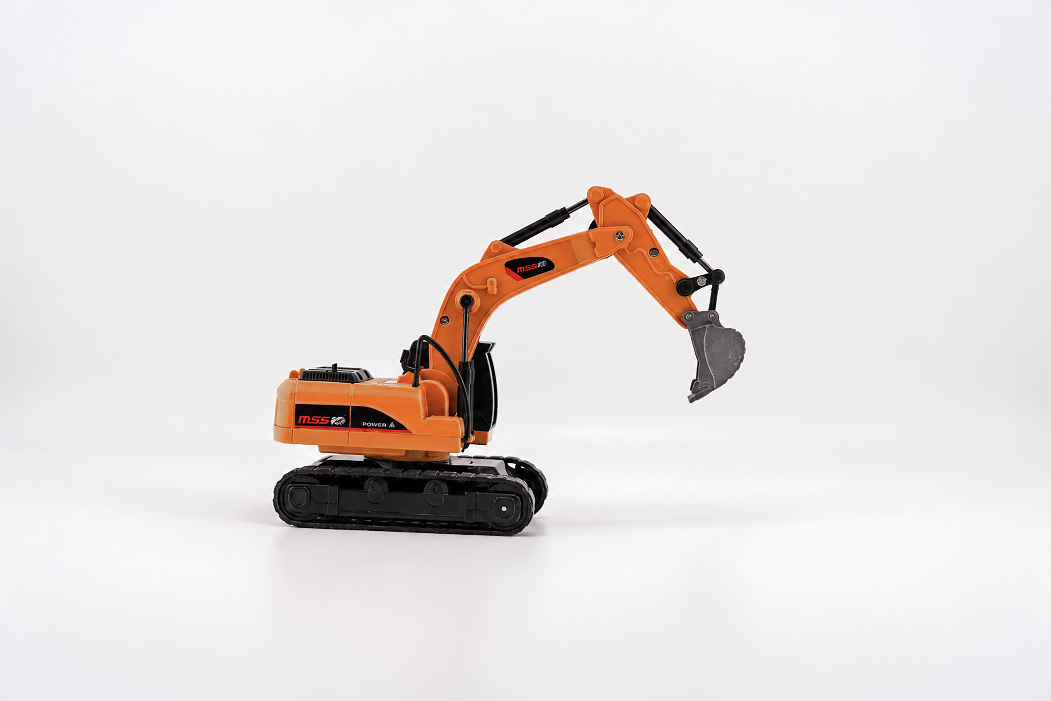 BRRRRT 1:64 Mini RC Excavator, 8-Channel Full Proportional with Metal Shovel — view 2